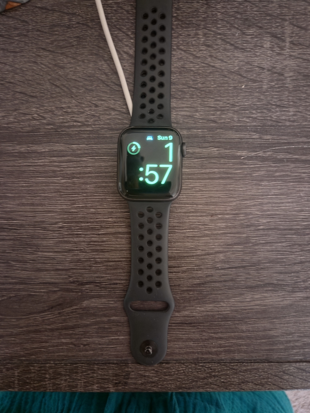Apple Black Sport Smartwatch with Perforated Band